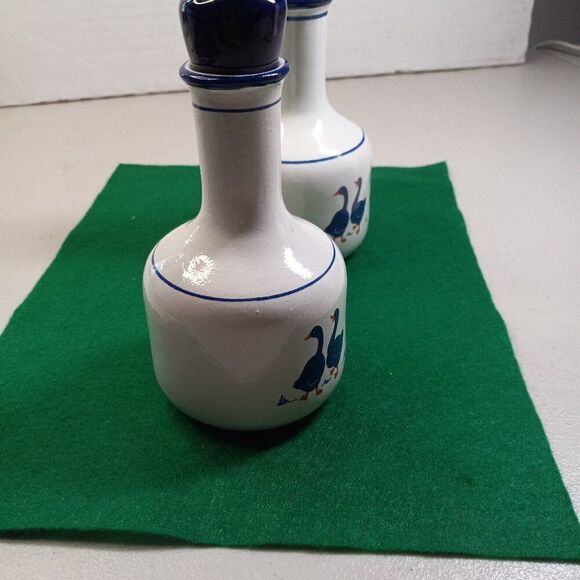 Vintage Rosenthal Netter Cobalt Blue Art Pottery Kitchen Ceramic Jar & Stoppers - Picture 2 of 9